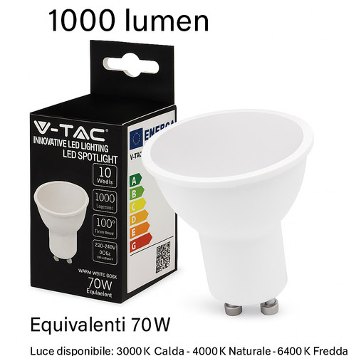 Lampadine led gu10 10w - lampadine, 1000