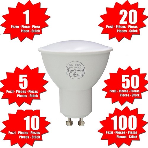 Sunseed gu10 lampada - sunseed, 8,5w,lampada