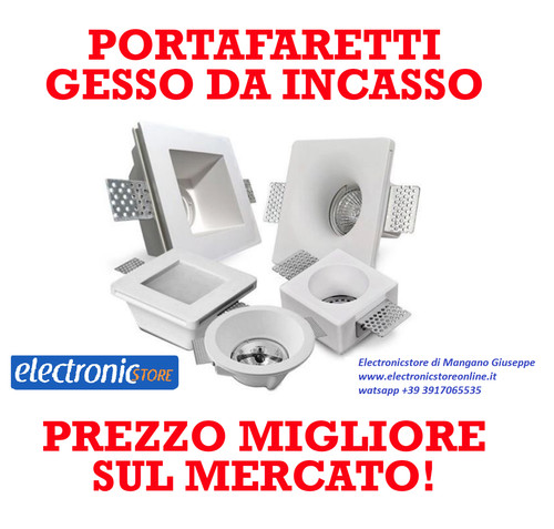 Porta faretto gesso da - faretto,