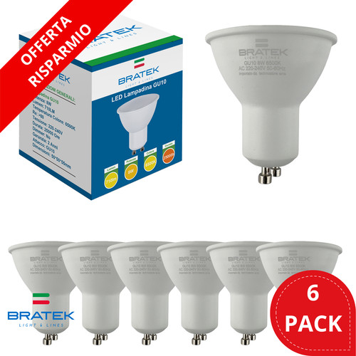 6pz lampadine gu10 - lampadine, chip